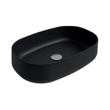 Lavelli Tezgah Üstü Lavabo Mat Siyah