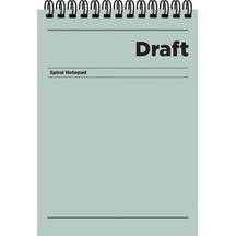 A4 Çizgili Bloknot Draft - Yeşil Yeşil