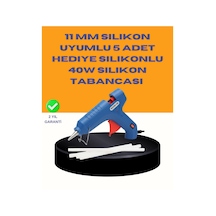 Mey İthalat 40w Sıcak Mum Silikon Tabancası 5 Silikon Hediyeli Hızlı Yapıştırma