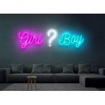 Girl Or Boy Neon Aydınlatma Organizasyon Pleksi Led Çocuk Odası P