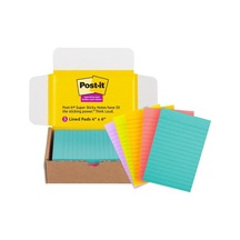 Süper Yapışkan Çizgili Notlar, 5 Yapışkan Not Defteri, 4x6, 2x Yapıştırma Gücü, Öğrenciler İçin Okula Dönüş Malzemeleri, Ders Kitapları, Defterler, Duvarlar Ve Dikey Yüzeyler İçin Yapışkan