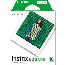 İnstax Square Anlık Film, Beyaz Kenarlık, 10 Çekim Paketi, Ambalaj Değişebilir Standart