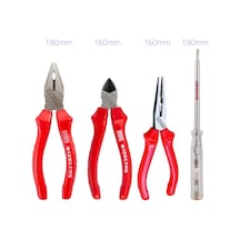 İzeltaş Set 180 Mm Pense 160 Mm Yan Keski 160 Mm Kargaburun 190 Mm Kontrol Kalemi