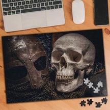 Şövalye Kuru Kafası 240 Parça Puzzle Yapboz Tablo-rast 359- 2