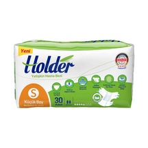 Holder Tekstil Yüzey Bel Bantlı Yetişkin Hasta Bezi Küçük Boy S 30'Lu