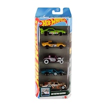Hw 5 Lı Araba Setı Retro Racers Jbj86 Çok Renkli
