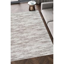 Villadia Home Textile Modern Desen Emboss Baskılı Kaymaz Taban Elit Şık Dört Mevsim Yıkanabilir Halı Yolluk Oturma Salon Odası Gri