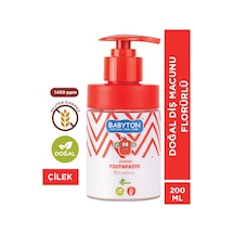 Doğal Çilekli 6 Yaş Ve Üzeri Florürlü Diş Macunu Pompalı 200 Ml Temel Bakım