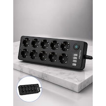 Lexroo Akım Korumalı 10& 8217 Lu Çoklu Priz Usb-a Ve Type-c Şarj Diğer