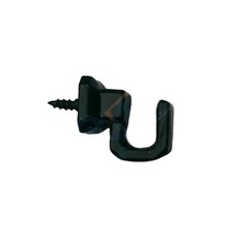 Jenerik Vidalı Kanca, Askı Küçük - 15x18mm, Siyah - 1 Adet