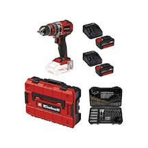 Einhell TP-CD 18/50 Li-I BL Solo Akülü Vidalama + 2 x 4 AH Akü Ve 103 Parça Uç Seti Çanta Dahil