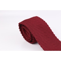 Demfashion Özel Desenli Örme Kravat - Kırmızı (533047588) Kırmızı