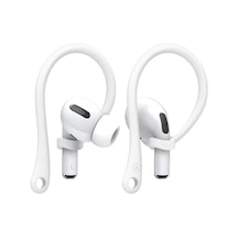 Apple Airpods 5 Kulak Üstü Kulaklık Tutucu Spor Kanca, Esnek Silikon Düşme Önleyici Askı Beyaz Airpods 5 İle Uyumlu