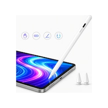 İpad Mini 5/6 Nesil İle Uyumlu Notepen Gen3 Stylus Kalem Avuç İçi Algılama Eğim Destekli Beyaz