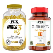 Flx Omega 3-6-9 180 Softgel & Flx Tip 1-3 Balık Kolajeni 60