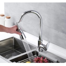 Fleko Krom Spiralli Mutfak Eviye Bataryası Krom