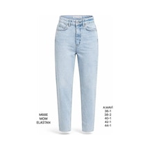 Miss Poem Kadın Açık Mavi Yüksek Bel Mom Fit Jean Pantolon A.mavi