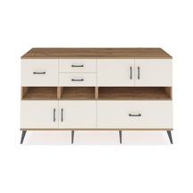 Kronos Konsol 5 Raflı 4 Çekmeceli 4 Kapaklı 176x59x99 Çam-aytaşı Çam-aytaşı