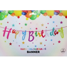 Flama Happy Brıthday Rengarenk Pk:1 +3