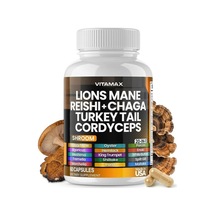 Lions Mane Reıshı + Chaga Turkey Tail Cordyceps 60 Kapsül