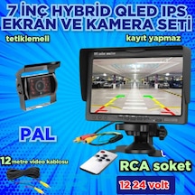 7'' Qled Ips Ekran Ve 1 Adet Metal Kasa Kamera 12 - 24 V