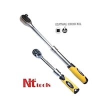 Nt Tools 1/2" Uzatmalı Cırcır Kolu 290-420 Mm. 72 Diş Nc12c12