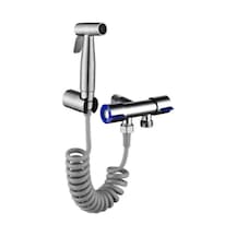 Semgears 4 Parça 304 Paslanmaz Çelik Klozet Taharet Musluk Seti Krom