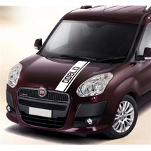 Fiat Doblo Ön Kaput Şerit Sticker Etiket Modeli