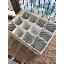 12 Bölmeli Pratik Bölmeli Çekmece Düzenleyici Organizer 0029