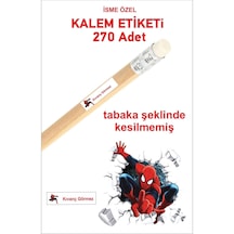 Öğrenci Etiketi İsimli Örümcek Adam Okul Kalem Etiketi Kalem Sti