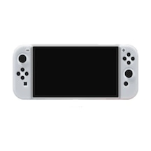 Nintendo Switch Oled El Destekli Grip Tasarımlı Koruyucu Silikon Kılıf Beyaz Nintendo Switch Oled El Destekli Grip Tasarımlı Koruyucu Silikon Kılıf Beyaz