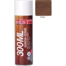 Selülozik Sprey Ahşap Metal Vernik 300 Ml Ceviz Renk