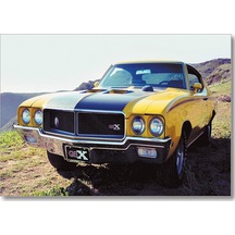 Cakasepetim Sarı Siyah Buick Gsx Spor Ahşap Mdf Tablo