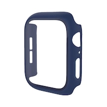 Apple Watch 40mm Uyumlu Camlı Kasa Ekran Koruyucu - Mavi