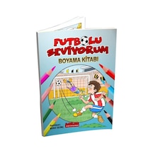 Futbolu Seviyorum Boyama Kitabı- Bordo Ressam