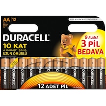Duracell Pil Aa Kalem 12Li (9+3)