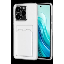 Realme C61 Kılıf Kart Şeffaf Silikon - Şeffaf