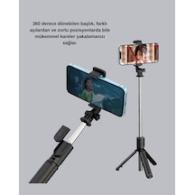 Ilkeshop Bluetooth Selfie Çubuğu Kablosuz, Hafif Ve Yüksek Çözünürlüklü Çekim İçin