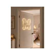 Arliadesign Kişiye Özel Led Işıklı Harf Ve İsimlik 40x40 Cm Bebek Çocuk Odası Duvar Ve Kapı Dekoru