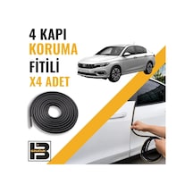 Fiat Egea Sedan Kapı Koruma Fitili-4 Kapı-siyah-bm2546