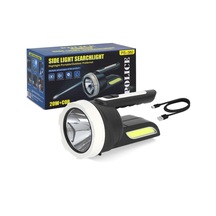 Ps-382 Şarjlı Spot Fener 20w Yan Aydınlatmalı 19 Cm