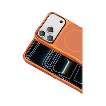 Joko Apple iPhone Uyumlu  17 Pro Max Uyumlu Rush Magsafe Kapak - Turuncu