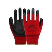 Beybi Nitril Pmk Pn5 Zebra Kırmzı Siyah 10 Beden 12li Paket