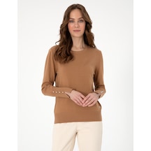 Pierre Cardin Kadın Camel Kazak /triko 50290566-vr015 CAMEL