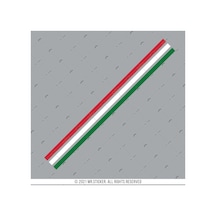 Rfhlm224 Yesil Beyaz Kirmizi Renkli Serit Etiketi