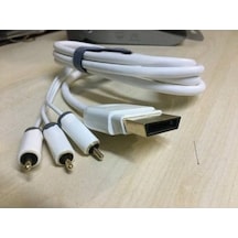 Ekstra Kaliteli 2 Metre Xbox 360 X Box Rca Kablo 3 Rca Lale Belirtilmemiş