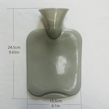 Willowhaven Kalın Çizgili Kaymaz Pvc Sıcak Su Torbası Yüksek Kalite Sky Blue Gök Mavisi