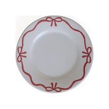 Keramika Fiyonk Dekor Pasta Tabak 19 Cm 4 Adet Renkli