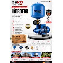 Deko Dttqbtank 24 Lt Tanklı Otomatik Hidrofor 0.5 Hp Bakır Sargılı Su Motoru 2 Kat 2daire Basınç