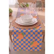 Orange Citrus Baskılı Runner 40x140 Cm Çok Renkli